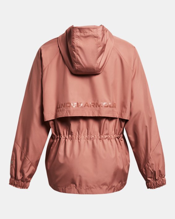 UA Vanish Elite Extragroße Jacke aus Webstoff mit durchgehendem Zip, Pink, pdpMainDesktop image number 4